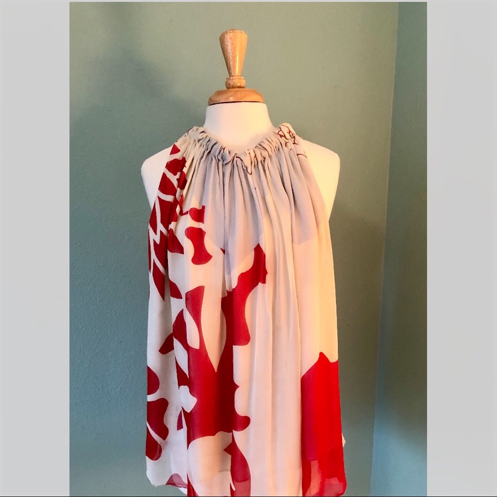 Diane Von Furstenberg Silk Chiffon Tunic